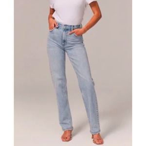 Abercrombie & Fitch Light Blue Straight Leg Jeans